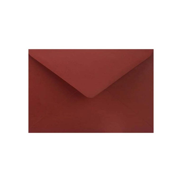 Koperta ozdobna prostokątna WIŚNIOWA matowa