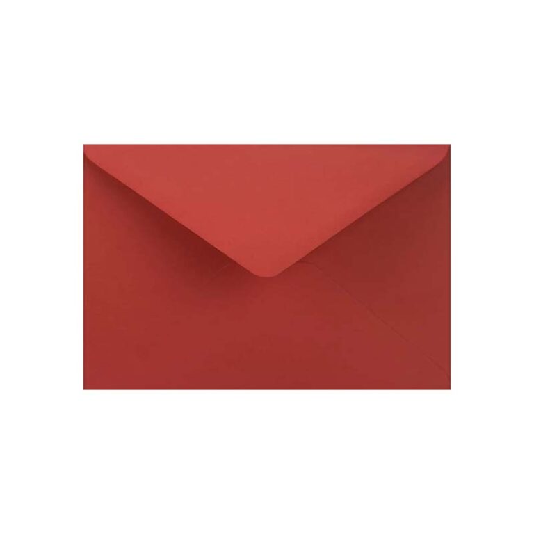 Koperta ozdobna prostokątna MALINOWA matowa