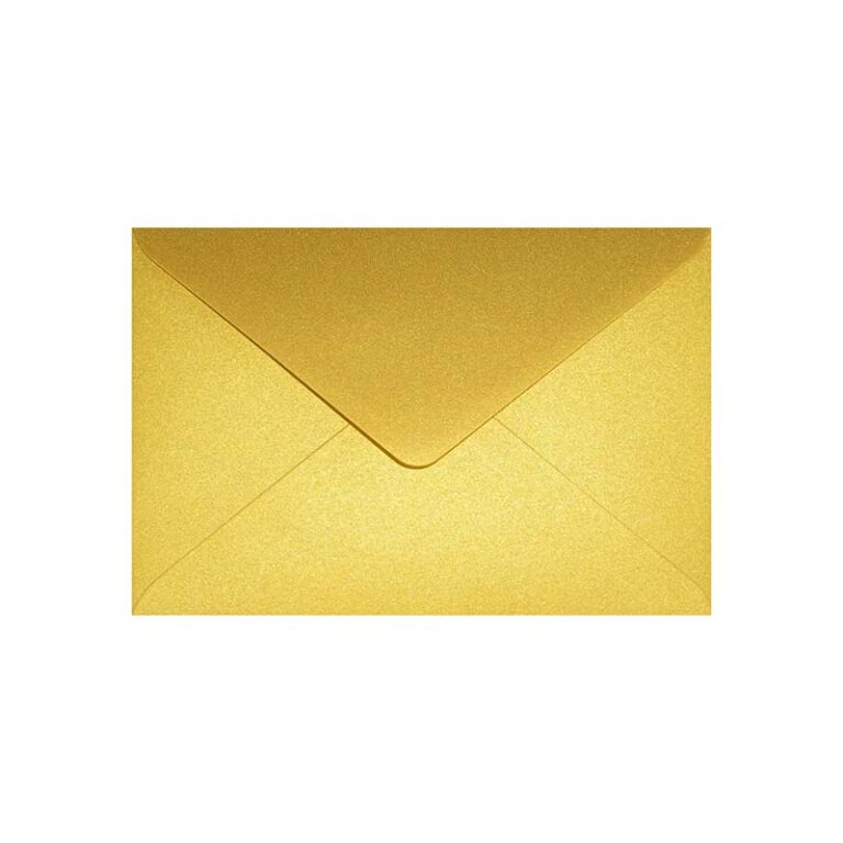 Koperta ozdobna prostokątna ZŁOTA metaliczna