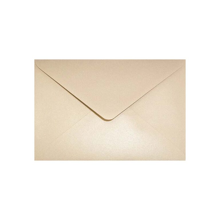 Koperta ozdobna prostokątna BISZKOPTOWA metaliczna
