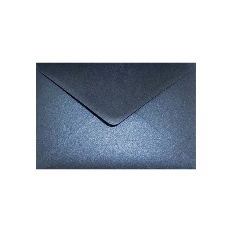 Koperta ozdobna prostokątna NIEBIESKA metaliczna