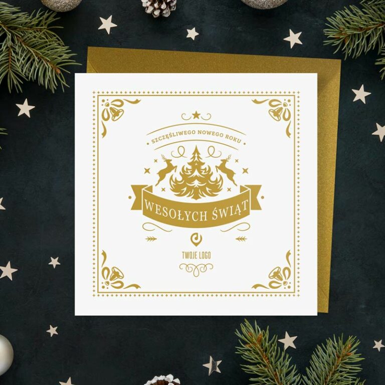 Firmowe kartki świąteczne z logo MAŁE DZWONECZKI