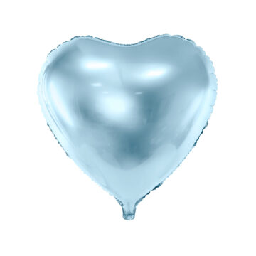 Balon foliowy SERCE błękitny
