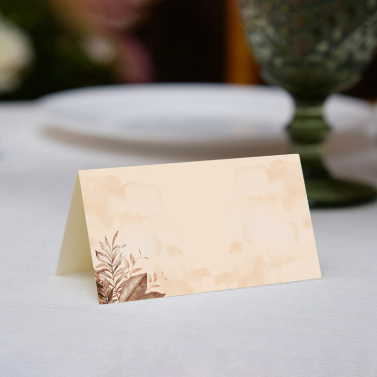 Winietka uniwersalna na Pierwszą Komunię Świętą Brązowy Gołąbek rewers