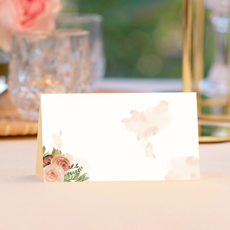 Winietka uniwersalna na Pierwszą Komunię Świętą Różowa Róża rewers