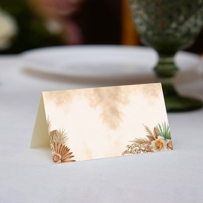 Winietka personalizowana na Pierwszą Komunię Świętą Herbaciane Róże rewers