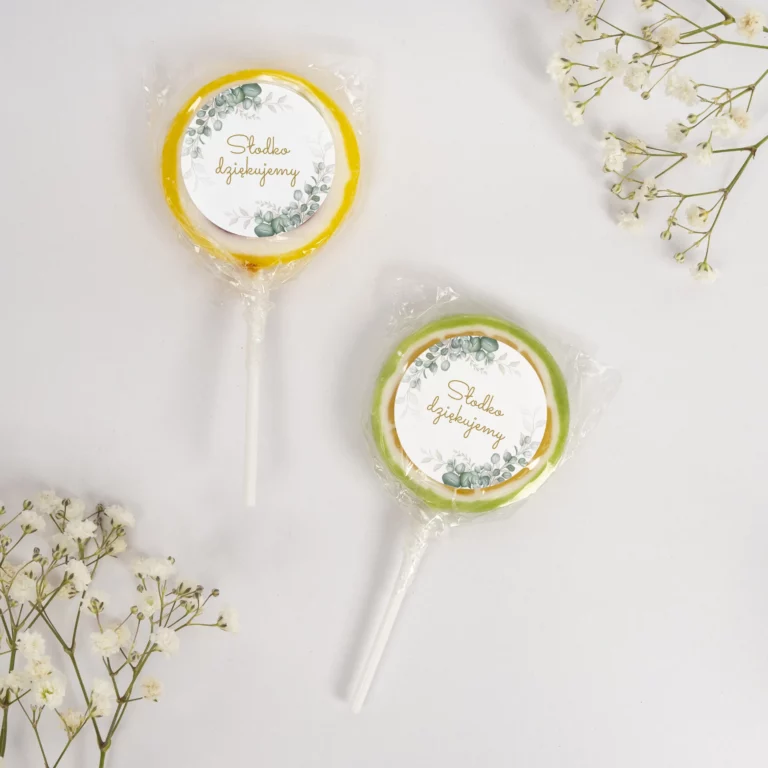 Lizaki podziękowanie ZIELONY EUKALIPTUS