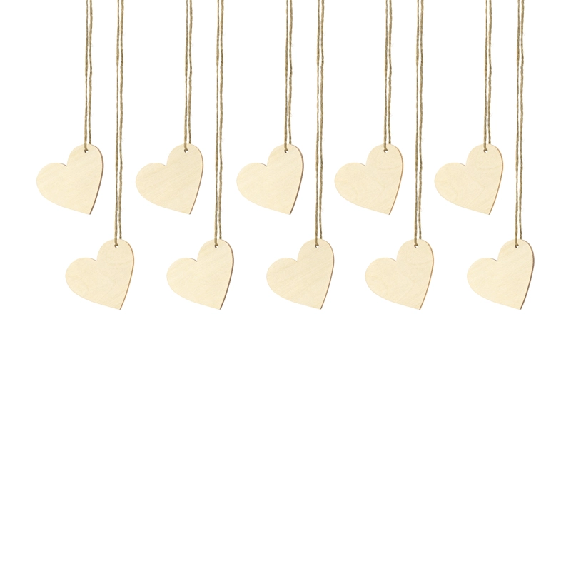 Drewniane wizytówki na stół SERCA