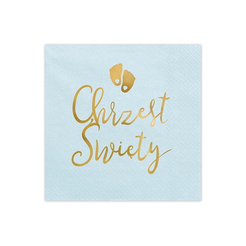 Serwetki CHRZEST ŚWIĘTY niebieskie