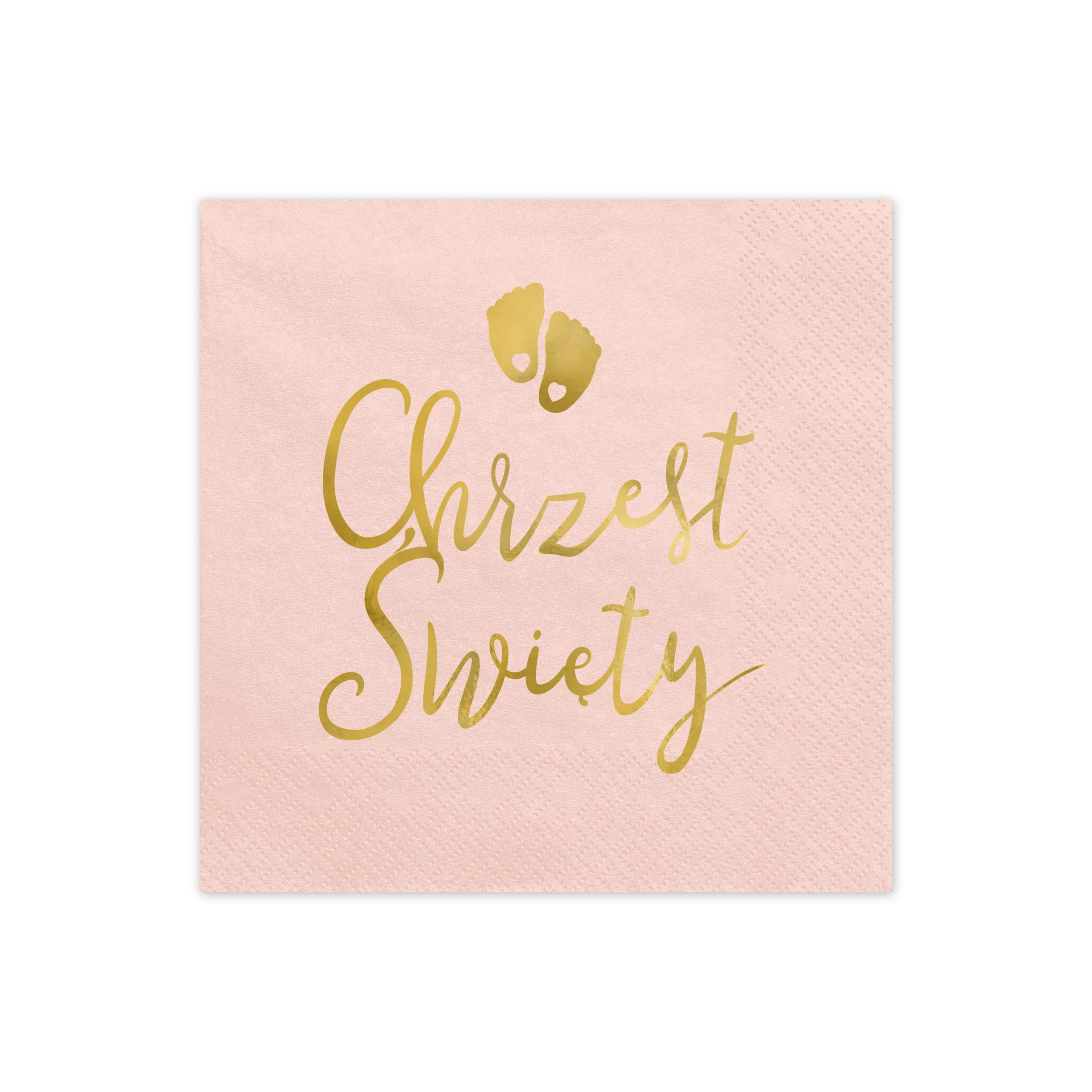 Serwetki CHRZEST ŚWIĘTY różowe
