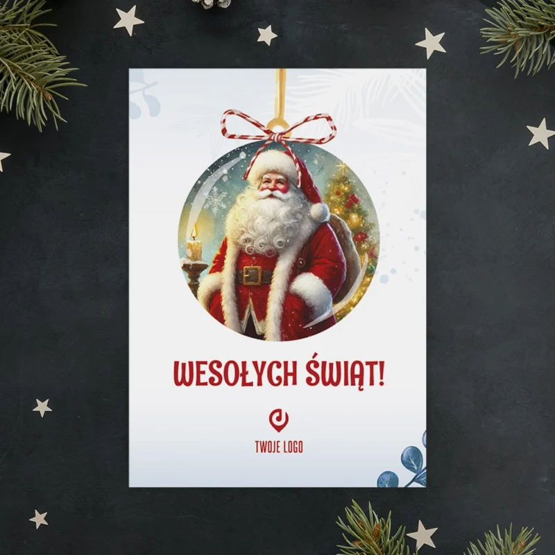 Kartka świąteczna BLASK GWIAZDORA z Twoim logo
