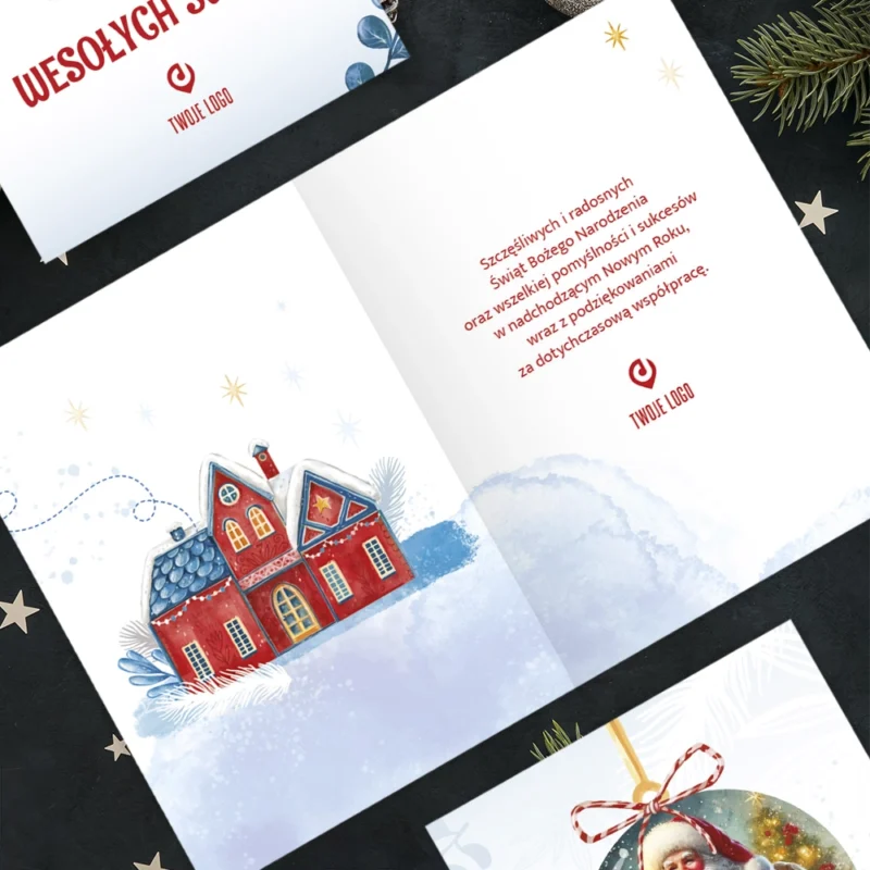 Kartka świąteczna BLASK GWIAZDORA z Twoim logo
