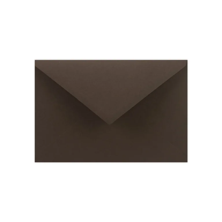Koperta ozdobna prostokątna BRĄZOWA matowa