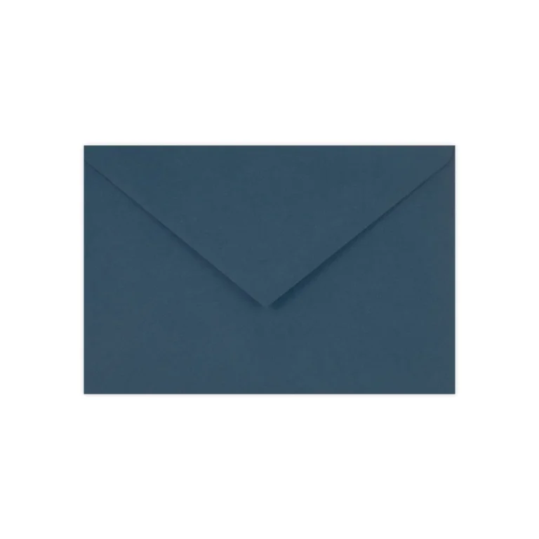 Koperta ozdobna prostokątna CIEMNA NIEBIESKA matowa