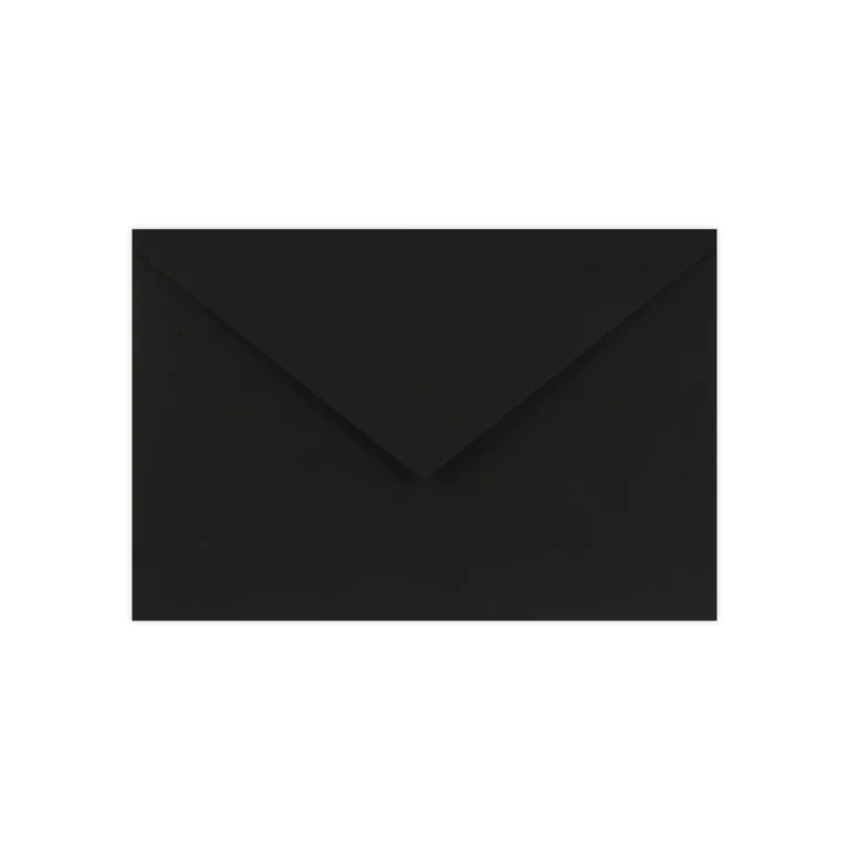 Koperta ozdobna prostokątna CZARNA matowa