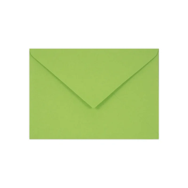 Koperta ozdobna prostokątna LIMONKOWA matowa