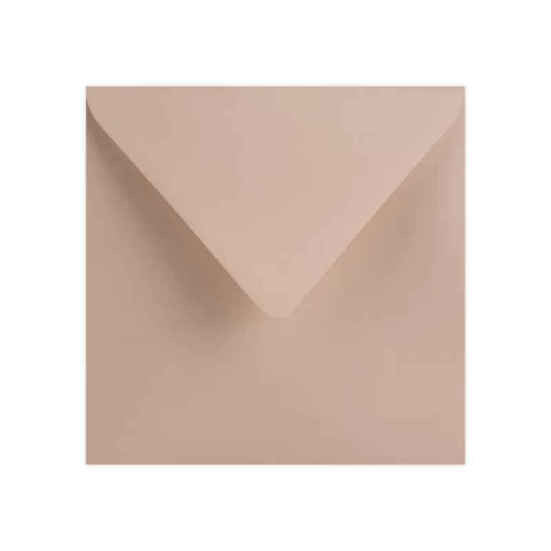 Koperta ozdobna kwadratowa NUDE matowa