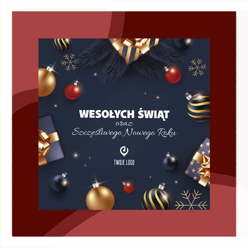 Kartki świąteczne firmowe z logo