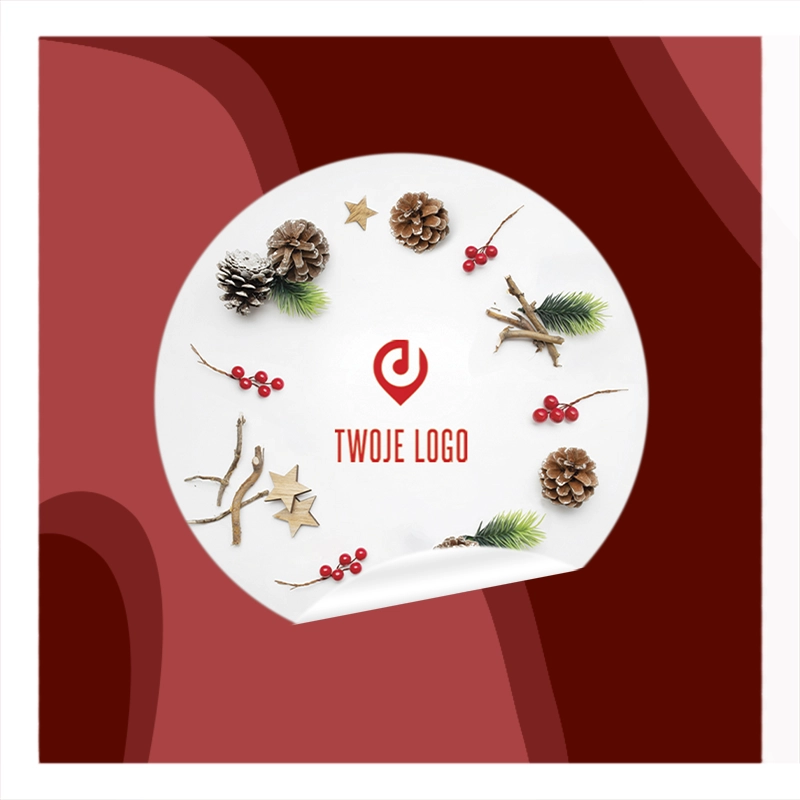 Baner naklejki swiateczne z logo