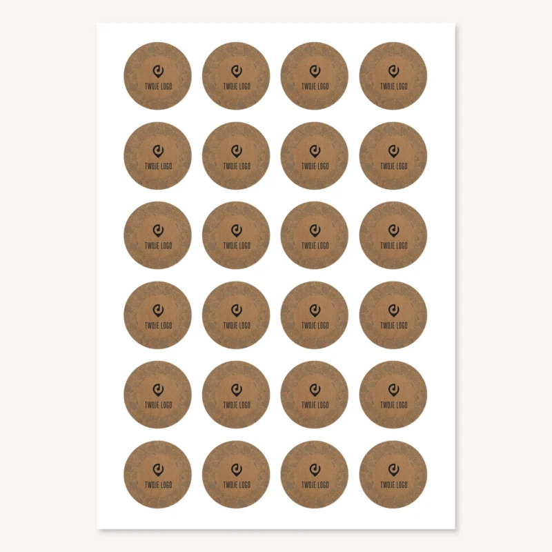 Wielkanocne naklejki z logo JAJKA WIELKANOCNE