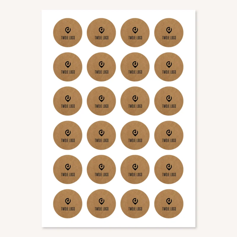 Naklejki firmowe z logo TWÓJ WZÓR