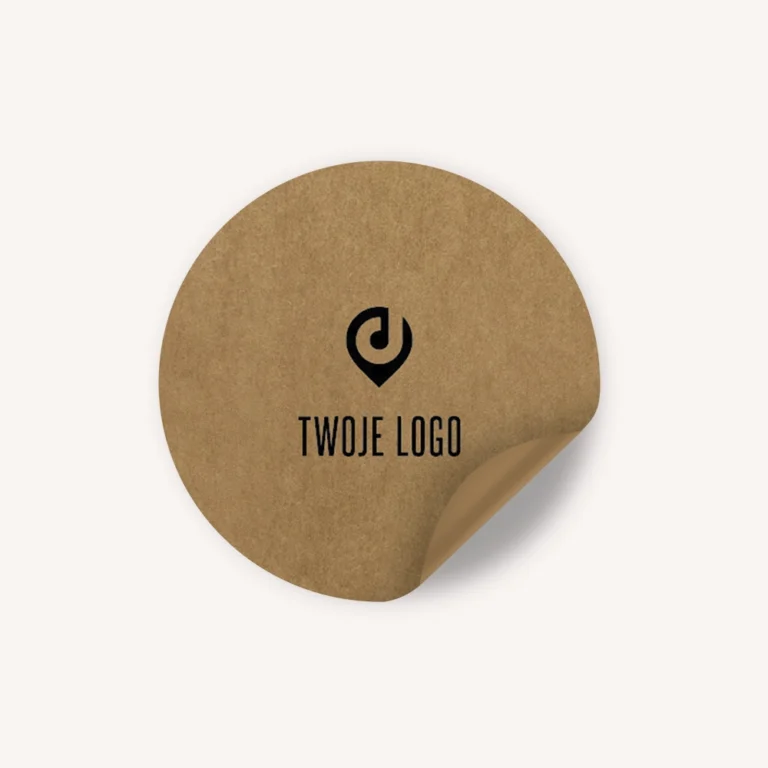 Naklejki firmowe z logo TWÓJ WZÓR