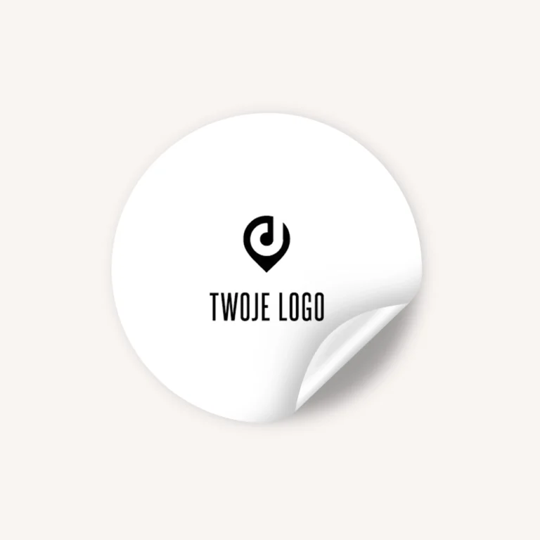 Naklejki firmowe z logo TWÓJ WZÓR
